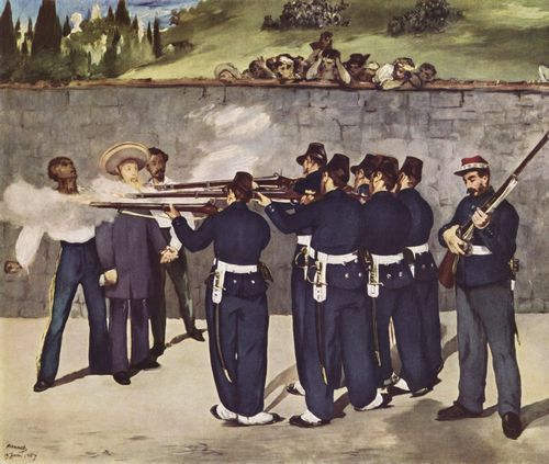 Manet, Edouard: Erschieung Kaiser Maximilians von Mexiko