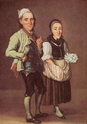 Ulrich Brker und seine Frau Salome geb. Ambhl ab dem Eggberg (Gemlde von Joseph Reinhard, 1793)