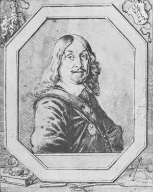 Georg Philipp Harsdrffer (Lavierte Zeichnung von Georg Strauch, 1651)