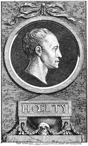 Ludwig Christoph Heinrich Hlty (Radierung von Daniel Chodowiecki, 1777)