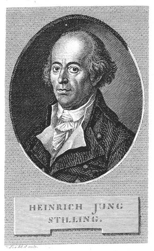 Johann Heinrich Jung-Stilling (Kupferstich von Heinrich Lips, Frontispiz zu: Heinrich Stillings Lehr-Jahre. Berlin 1804)