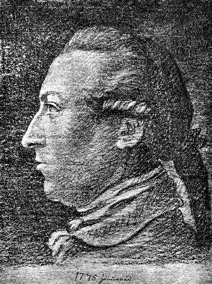 Friedrich Maximilian Klinger (Zeichnung von Johann Wolfgang Goethe, 1775) 