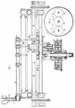 Abb. 22. Das lteste Benz-Planeten-Getriebe (aus der Patentschrift) R = Riemenscheibe, Z Z' Z'' Z''' = Stirnrder, M = Mitnehmer, K = Kupplung, f = Bandbremse