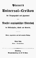 Pierer's Universal-Lexikon, Band 4. Altenburg 1858