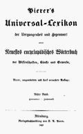 Pierer's Universal-Lexikon, Band 8. Altenburg 1859