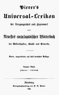 Pierer's Universal-Lexikon, Band 9. Altenburg 1860