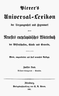 Pierer's Universal-Lexikon, Band 12. Altenburg 1861