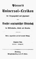 Pierer's Universal-Lexikon, Band 16. Altenburg 1863