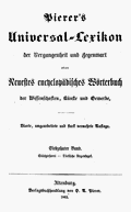 Pierer's Universal-Lexikon, Band 17. Altenburg 1863