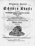 Sulzer: Allgemeine Theorie der Schnen Knste, Band 2. Leipzig 1774